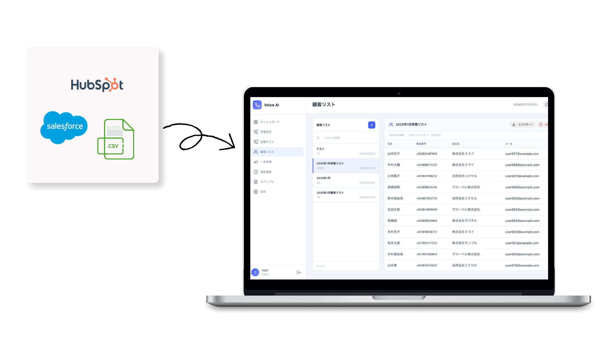 顧客リスト管理